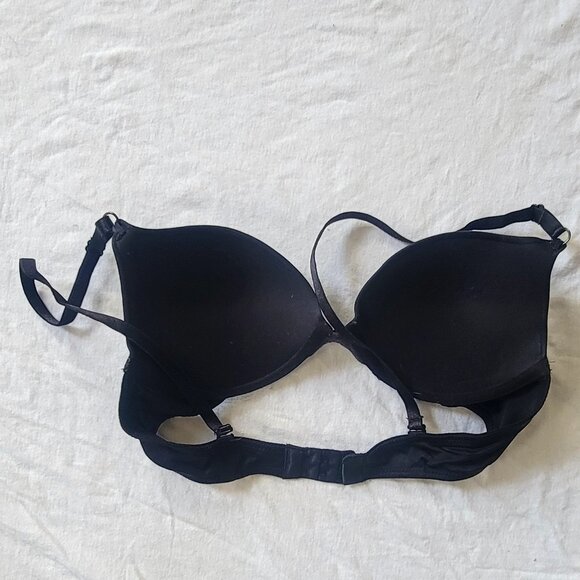 Maidenform Black Solid TShirt Bra Size 34B - Picture 2 of 4